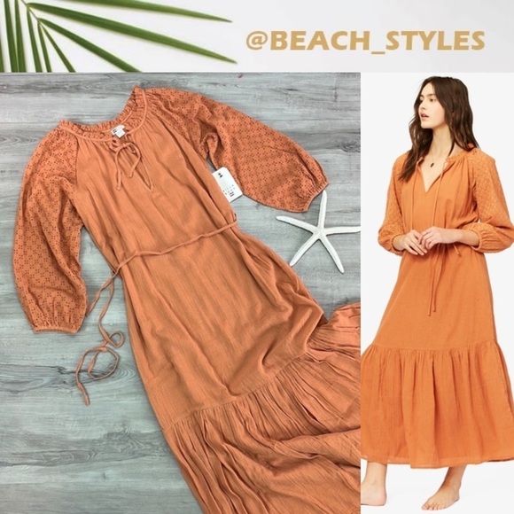 🔆BILLABONG🔆 CRYSTAL COVE MAXI DRESS - Picture 1 of 14